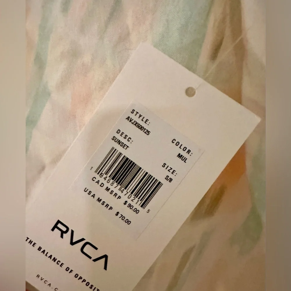 RVCA Womens Sunset Cover Up Dress - Multi Color Size Small - Picture 7 of 7